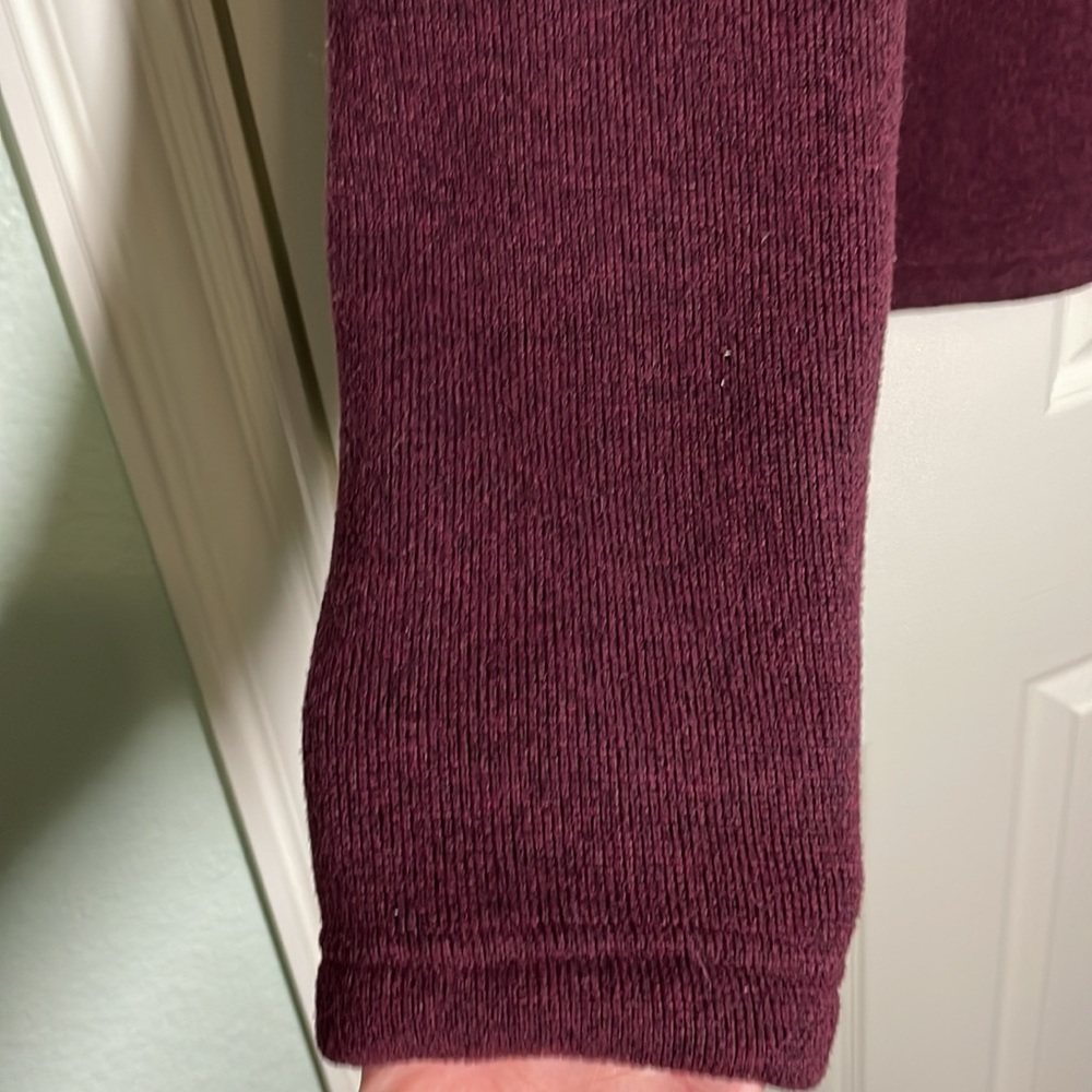 Northface: Maroon Quarter Zip Pullover - image 3